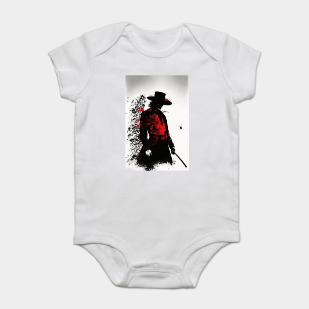 The Red, White and Black Samurai: A Tale of Honor and Duty in Feudal Japan Baby Bodysuit by Darksavage